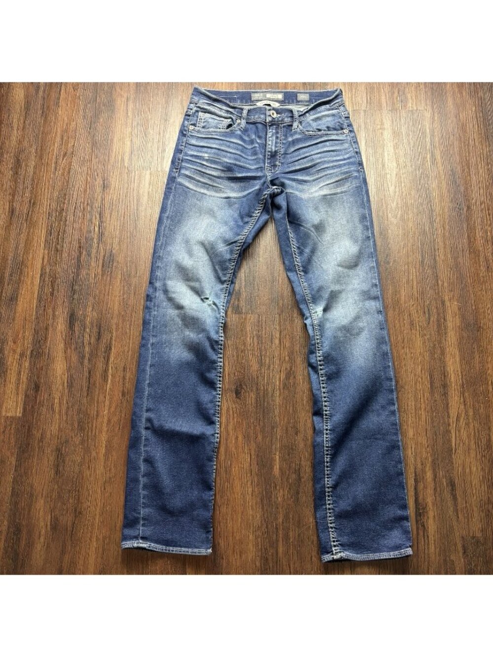 BKE Jake Straight Leg Jeans Distressed Dark Wash Men’s Size 29L
